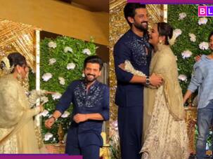 Ramesh Taurani Diwali Bash: Sonakshi Sinha playfully beats husband Zaheer Iqbal after he SHOCKS her with..., hints at... [Viral Video]