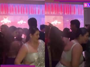 Suhana Khan grooves with rumoured boyfriend Agastya Nanda on Aishwarya's Kajra Re song at..., Shweta Bachchan joins in [Viral Video]
