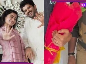 Rashmika Mandanna's fiance Vijay Deverakonda SHOWS OFF engagement ring as he visits...; viral video grabs fans attention