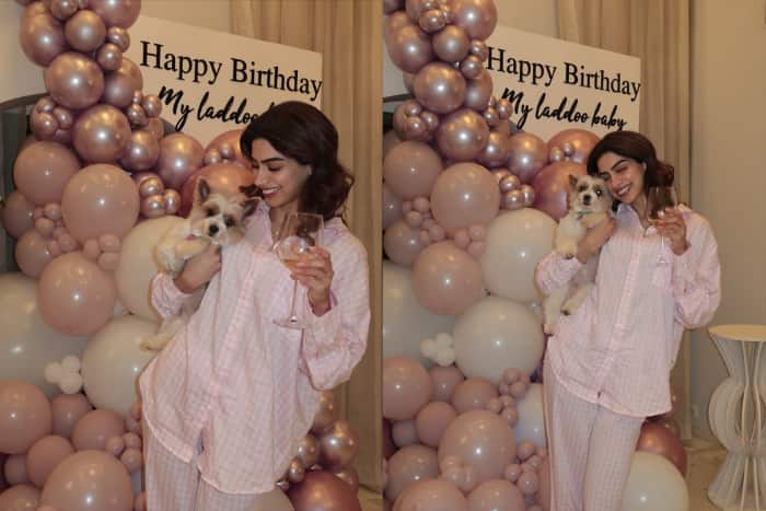 Khushi Kapoor’s furry friend