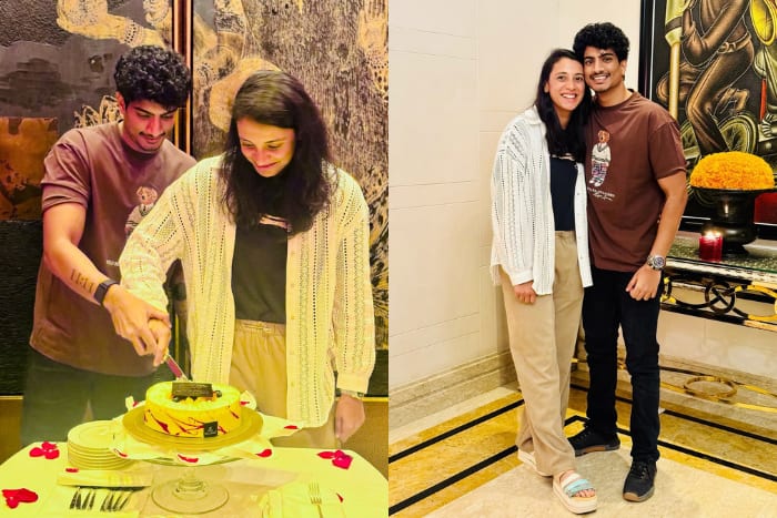 Palash was also seen kissing another woman?