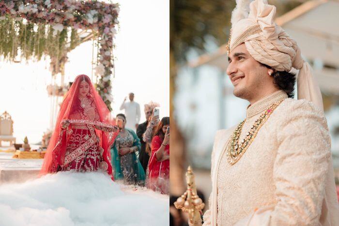 दूल्हें राजा दिखे बेहद हैंडसम, फैंस उतार रहे नजर