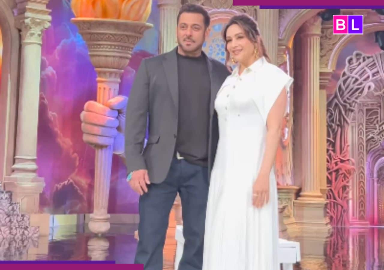 Madhuri Dixit Meets Salman Khan on Bigg Boss 19