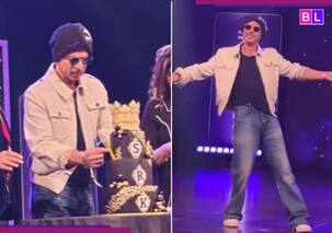 Shah Rukh Khan fan meet: King Khan cuts cake, DELIGHTS admirers with iconic pose [Watch VIRAL Video]