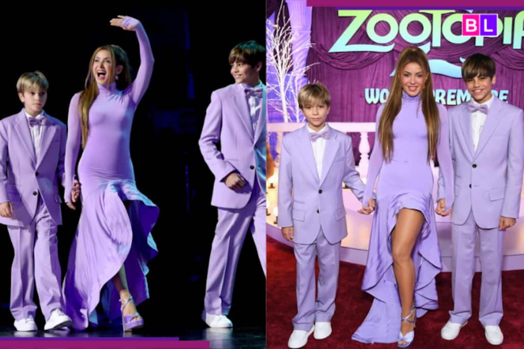 Shakira and her sons ROCK  'Zootopia 2' red carpet premiere, matched PERFECTLY with...