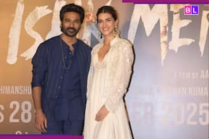 Tere Ishq Mein Trailer Launch: Kriti Sanon EXUDES charm in...; Dhanush glammed up event with his...