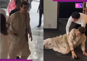 Zarine Khan Funeral: Veteran actor Jitendra LOSES balance, trips while attending prayer meet; fans express concern after... [Watch Video]