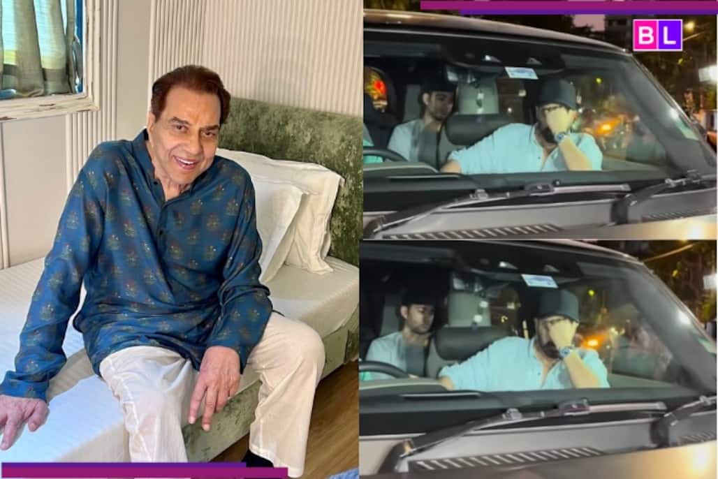 Dharmendra Health Update: Not just Hema Malini, Sunny Deol too visits veteran actor at Mumbai’s Breach Candy Hospital with...