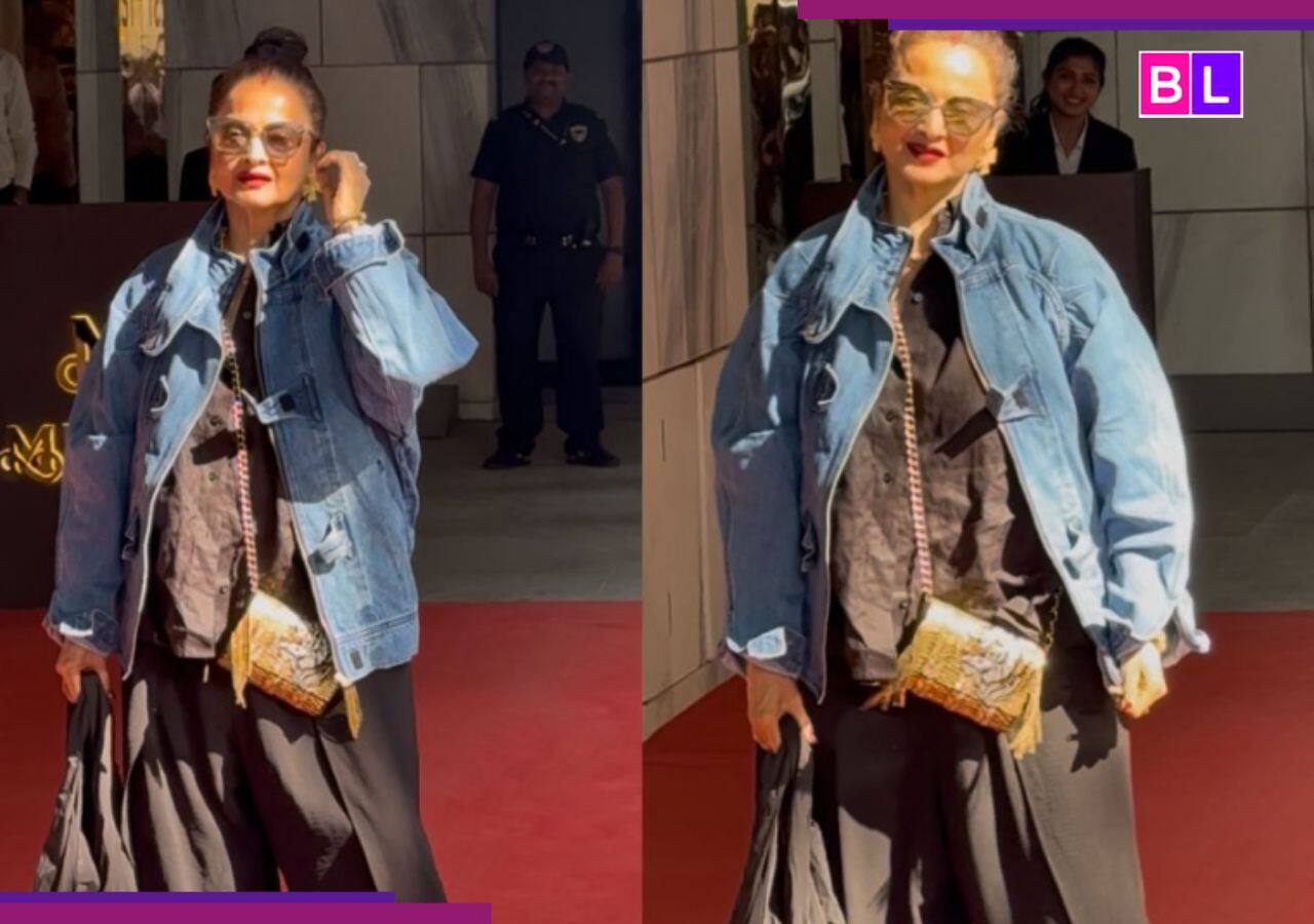 Rekha Stuns at Helen's Birthday Bash