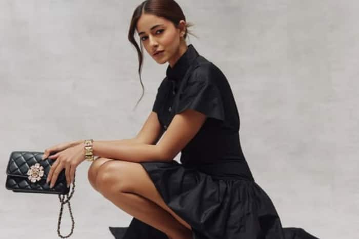 Black Dress with Long Trail