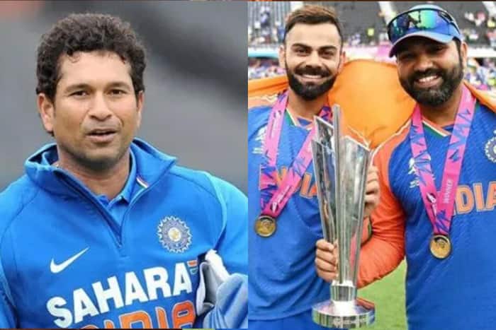 Virat Kohli, Rohit Sharma, and Sachin Tendulkar