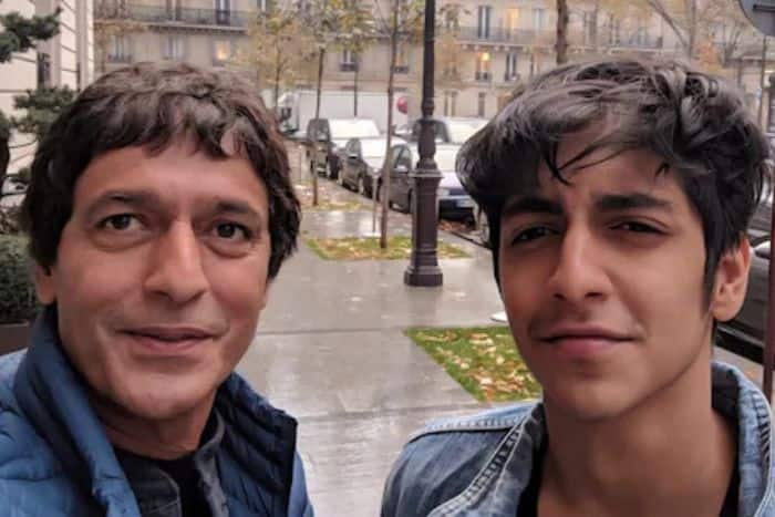 How is Chunky Panday related to Ahaan Panday?