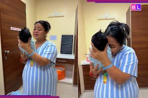 Bharti Singh CRIES while holding her newborn for first time; fans react 'Gola aur Kaju...' [Viral Video]