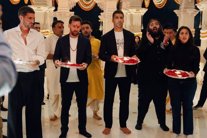 G.O.A.T इंडिया टूर के बाद जामनगर पहुंचे मेसी