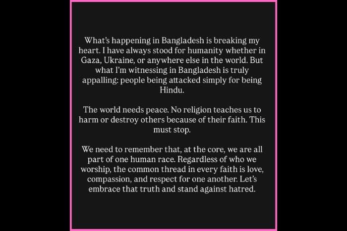 'दुनिया को शांति की जरूरत है'