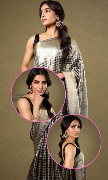 स्लीवलेस ब्लाउज में सामंथा ने बरपाया कहर, सादगी पर मर मिटे फैंस!