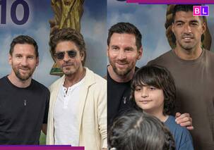 लियोनेल मेसी से हुई शाहरुख खान की मुलाकात, फुटबॉलर ने एक्टर के बेटे अबराम संग क्लिक करवाई फोटो