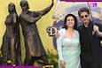 Shah Rukh Khan and Kajol unveil bronze statue of their iconic DDLJ characters at...; urges fans to visit...