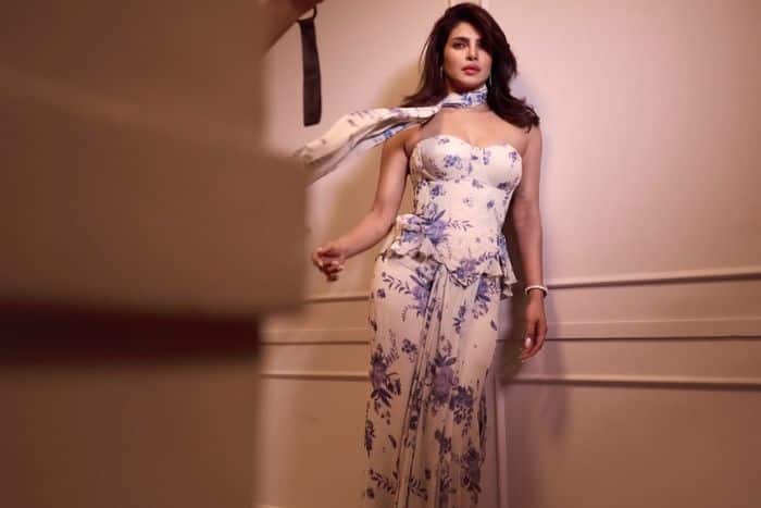 सटल मेकअप और वैवी हेयर ने कंप्लीट किया लुक