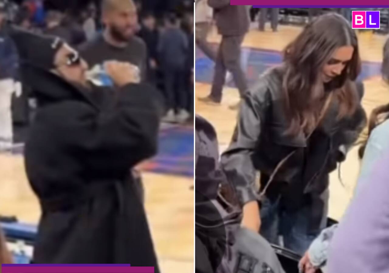 Ranveer Singh and Deepika Padukone attend NBA game in NYC