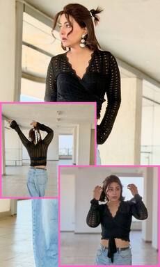 वेस्टर्न लुक में हिना खान ने काटा बवाल, एक्ट्रेस का नया अवतार देख थम जाएंगी सांसें!