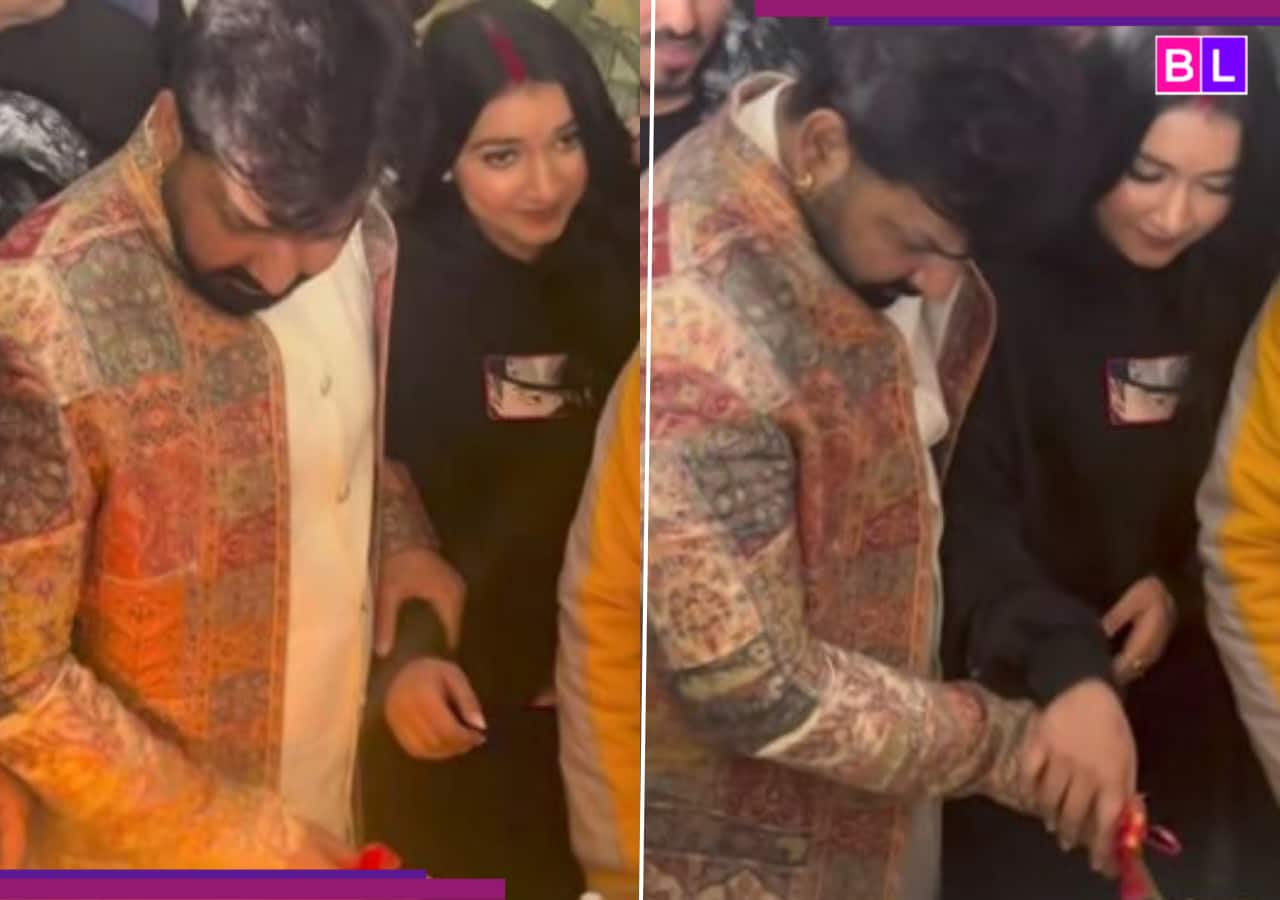Pawan Singh married for third time? Bhojpuri star SPARKS controversy after cake-cutting video with woman goes VIRAL Pawan Singh married for third time? Bhojpuri star SPARKS controversy after cake-cutting video with woman goes VIRAL