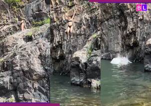 बॉलीवुड एक्ट्रेस ने पहाड़ से पानी में लगा दी छलांग, वीडियो देख लोग बोले- 'उतना सोचने का...'