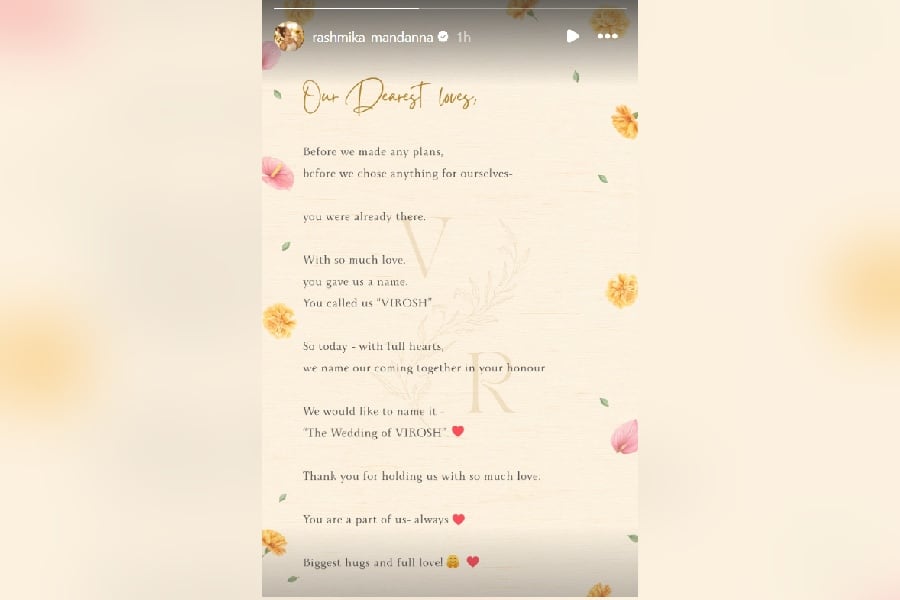 Rashmika Mandanna and Vijay Deverakonda CONFIRM marriage, call it 'Wedding of VIROSH'; fans can't keep calm Rashmika Mandanna and Vijay Deverakonda CONFIRM marriage, call it 'Wedding of VIROSH'; fans can't keep calm