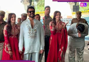 In Pics: Rashmika Mandanna-Vijay Deverakonda make their FIRST public appearance after marriage at Udaipur Airport