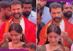 Vijay Deverakonda-Rashmika Mandanna offer prayers at Tirupati temple post wedding, video goes VIRAL