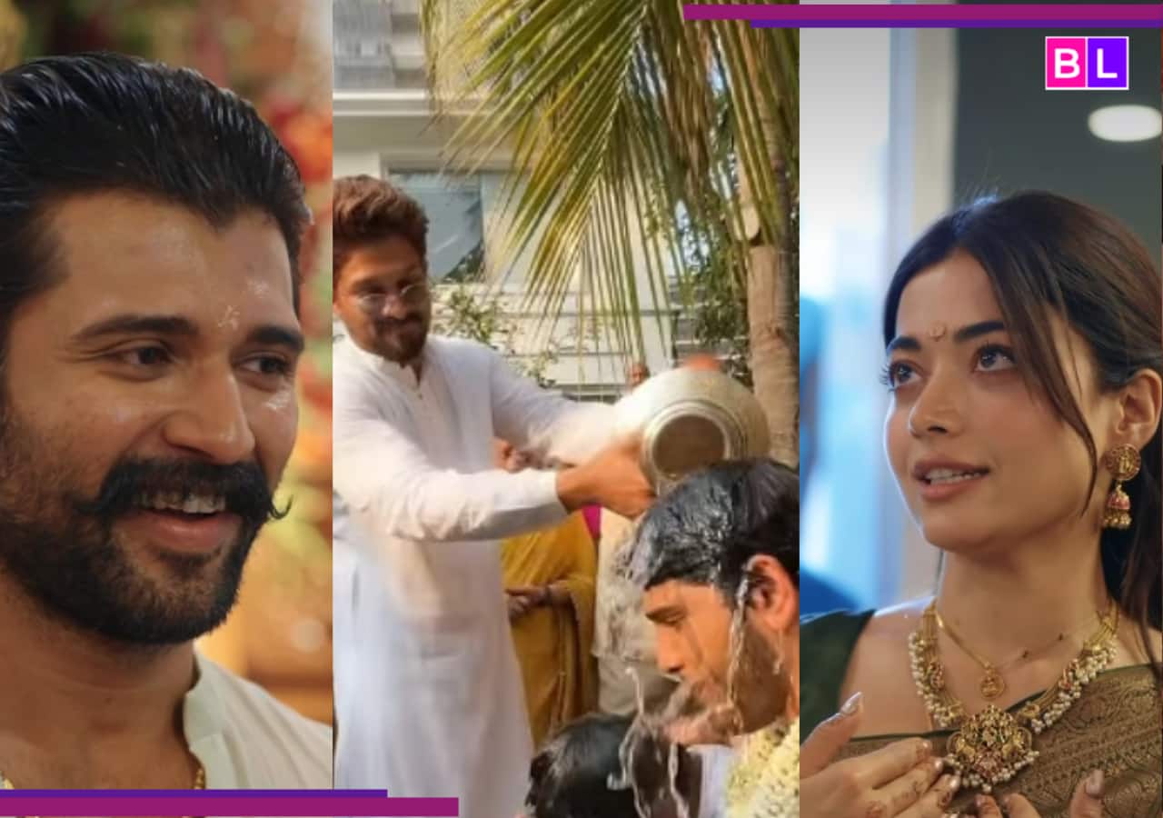 Allu Sirish Wedding: Newlyweds Rashmika Mandanna-Vijay Deverakonda SHINE at Allu Arjun's brother's Haldi ceremony [Viral Video]