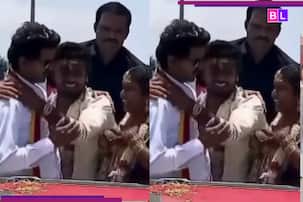 Thalapathy Vijay halts campaign midway to invite newlywed couple into his van [Viral Video]