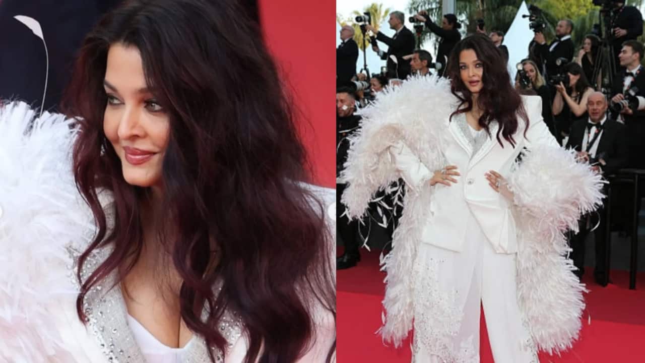 Aishwarya Rai Bachchan closes Cannes 2026 in STYLE, dons white Cheney Chan pantsuit with boa