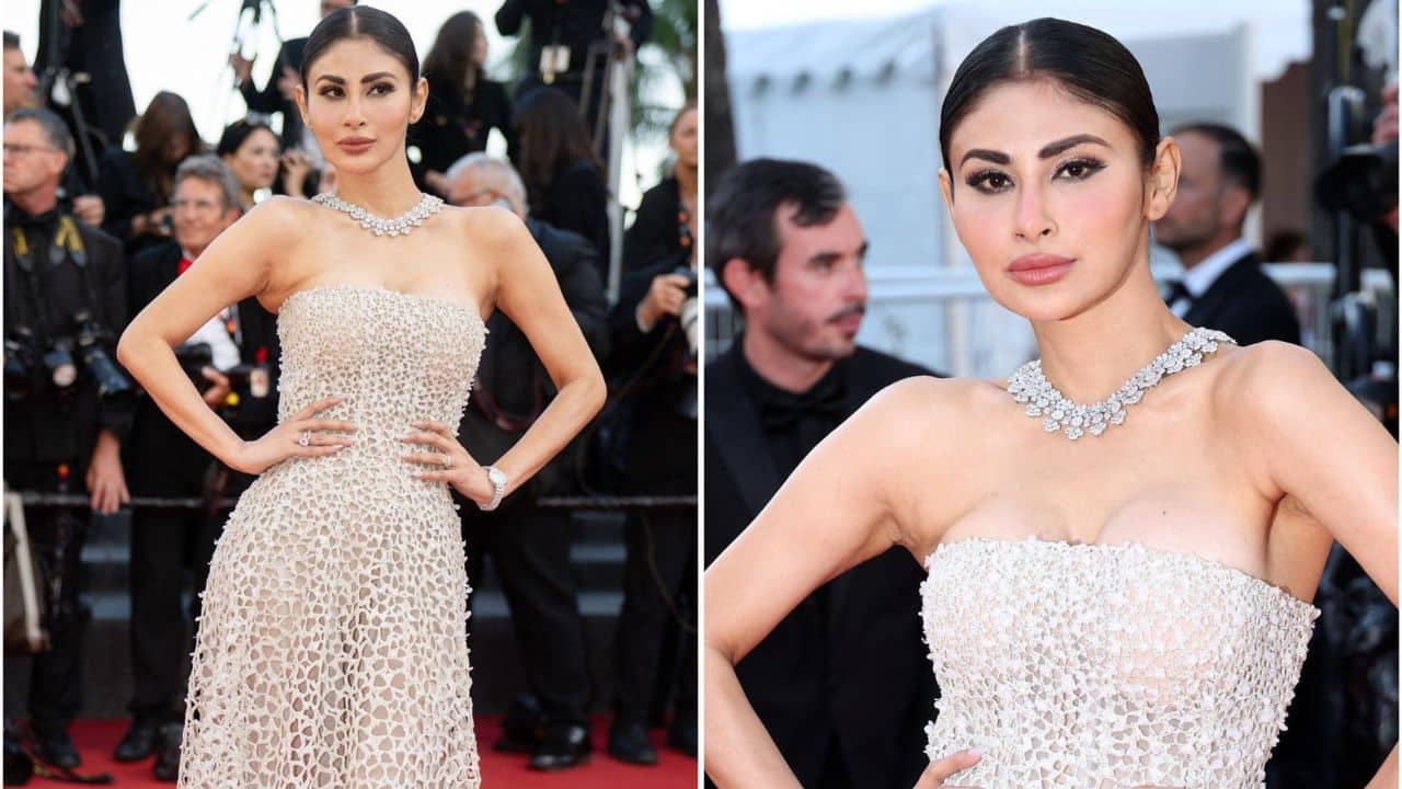 Cannes 2026 में मौनी रॉय ने ढाया कहर, स्ट्रैपलेस गाउन में दिखाया सिजलिंग अवतार; फैंस बोले- 'दिशा के बिना...'