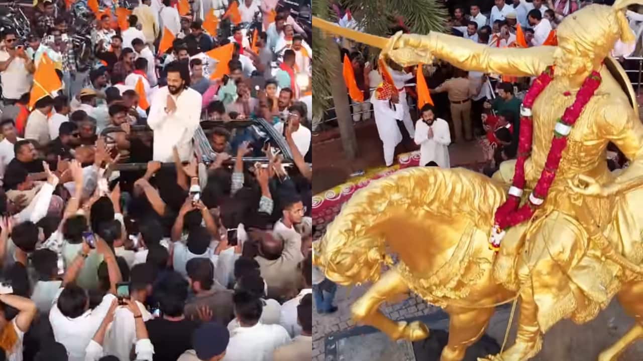 Raja Shivaji fever GRABS Latur: Riteish Deshmukh hold grand roadshow after film's massive response, celebration draws huge crowd [Viral Video]