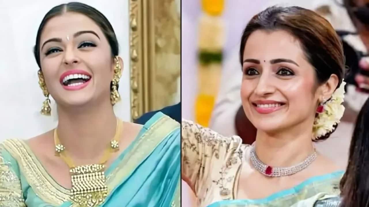 Trisha Krishnan channeled Aishwarya Rai at Vijay’s oath ceremony? Fans react 'She wore same saree'