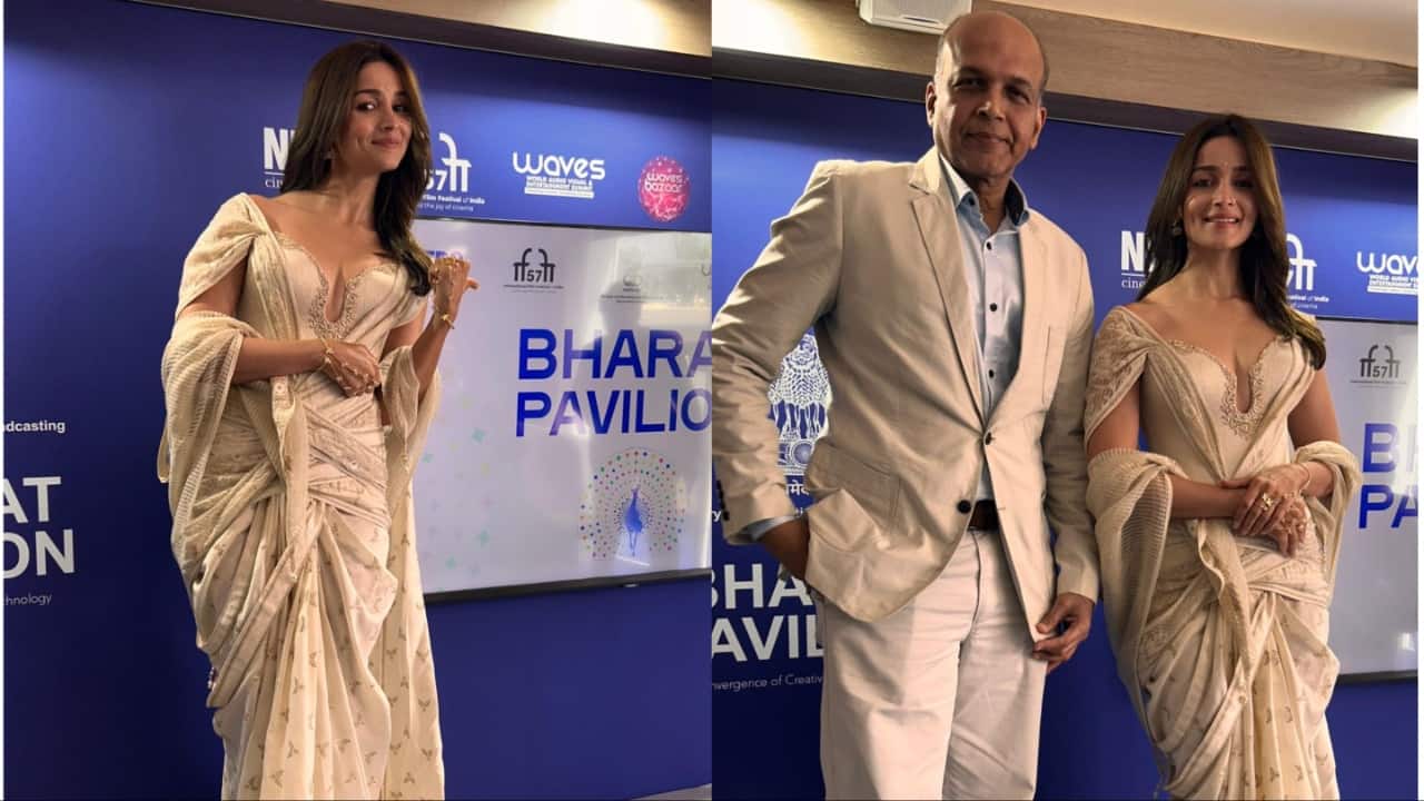 Cannes 2026: Alia Bhatt's gorgeous saree gown at Bharat Pavilion redefines Indo-western couture