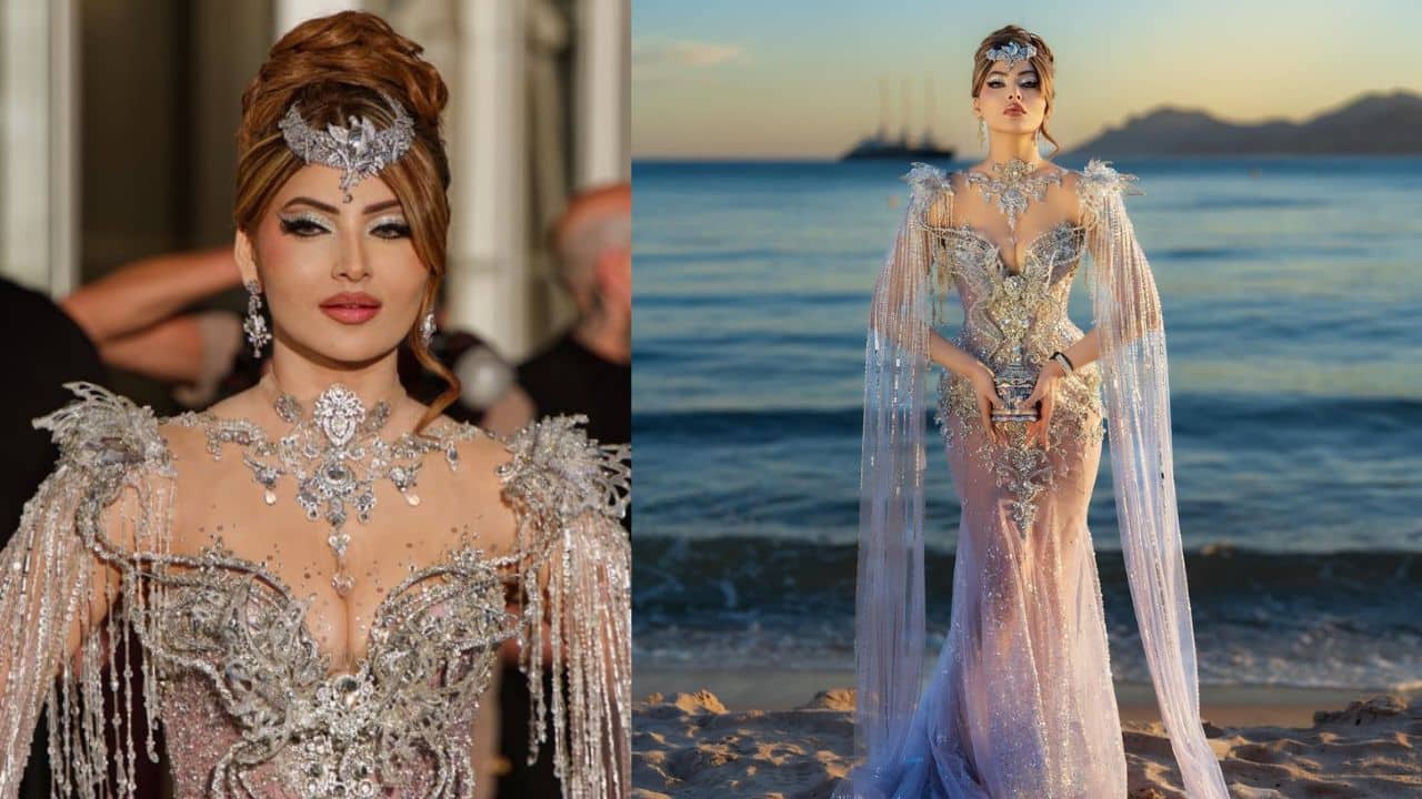 Cannes 2026 के रेड कार्पेट पर इमोशनल हुईं उर्वशी रौतेला, ड्रेस से ज्यादा एक बयान से बटोरी सुर्खियां; Video Viral