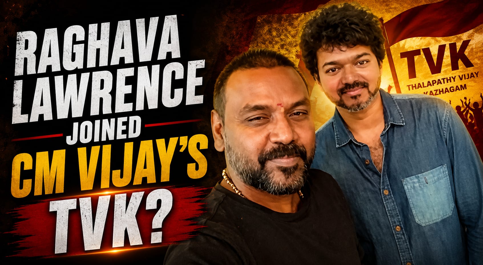 Will Raghava Lawrence contest Trichy East for TVK? Actor’s new video SPARKS debate