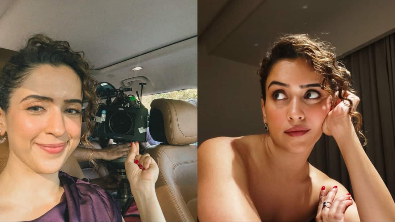 What is Sanya Malhotra's BTS glimpse from Sundar Poonam sets about?