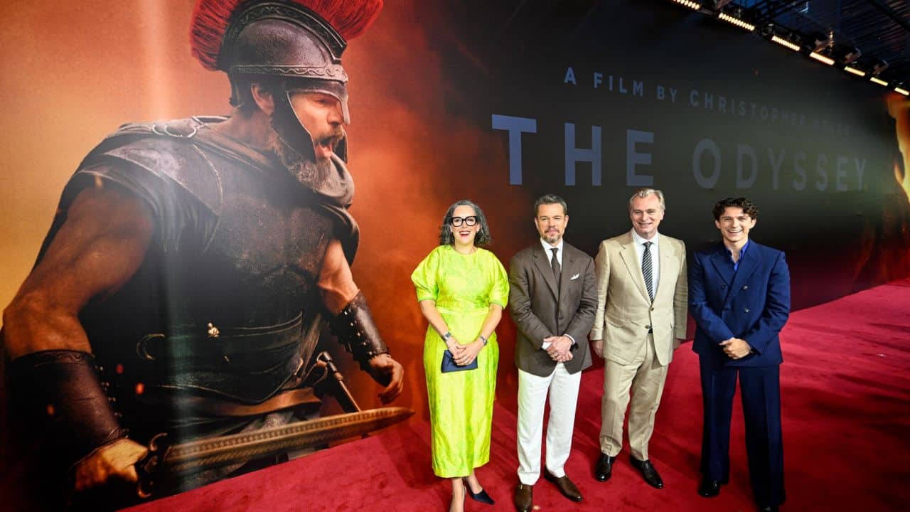 Christopher Nolan gives fans a special moment as he attends The Odyssey Mumbai premiere with Tom Holland, Matt Damon