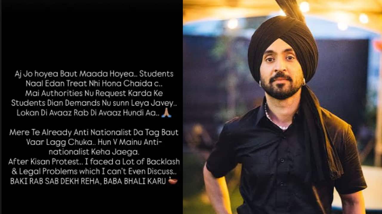 Diljit Dosanjh BREAKS silence on students protest, says 'I've been called anti-national before'