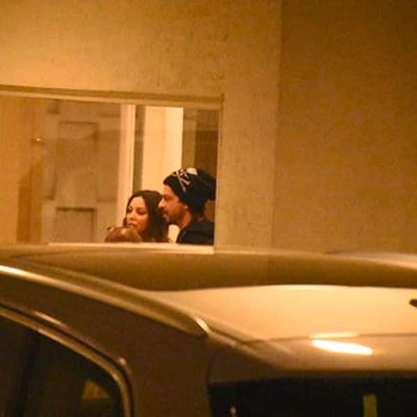 Shah Rukh Khan and wife Gauri Khan snapped at Karan Johar's residence