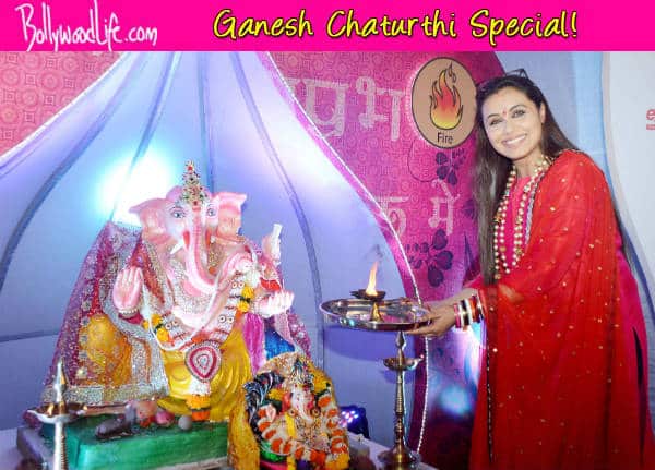 Ganesh Chaturthi 2014 Rani Mukerji Seeks Blessings From Lord Ganesha View Pics Bollywood 7480