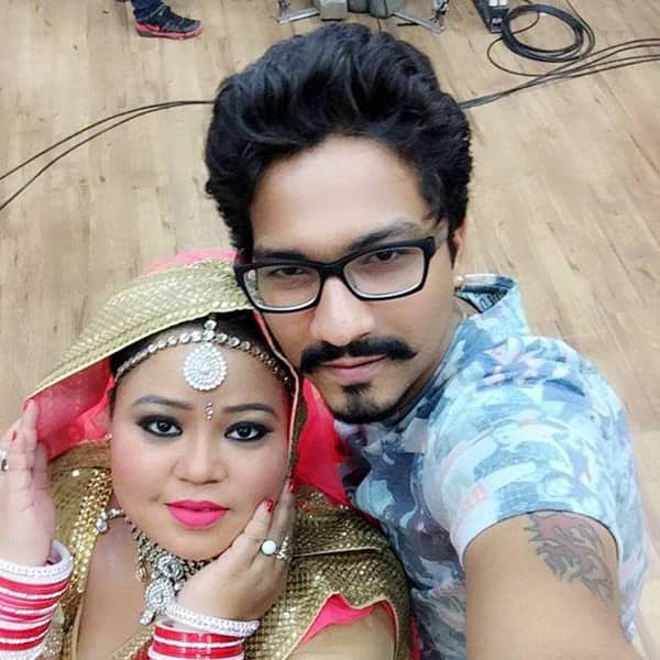GALLERY! Bharti Singh's Mehendi design with faces of herself & fiance  Haarsh Limbachiyaa is too adorable!