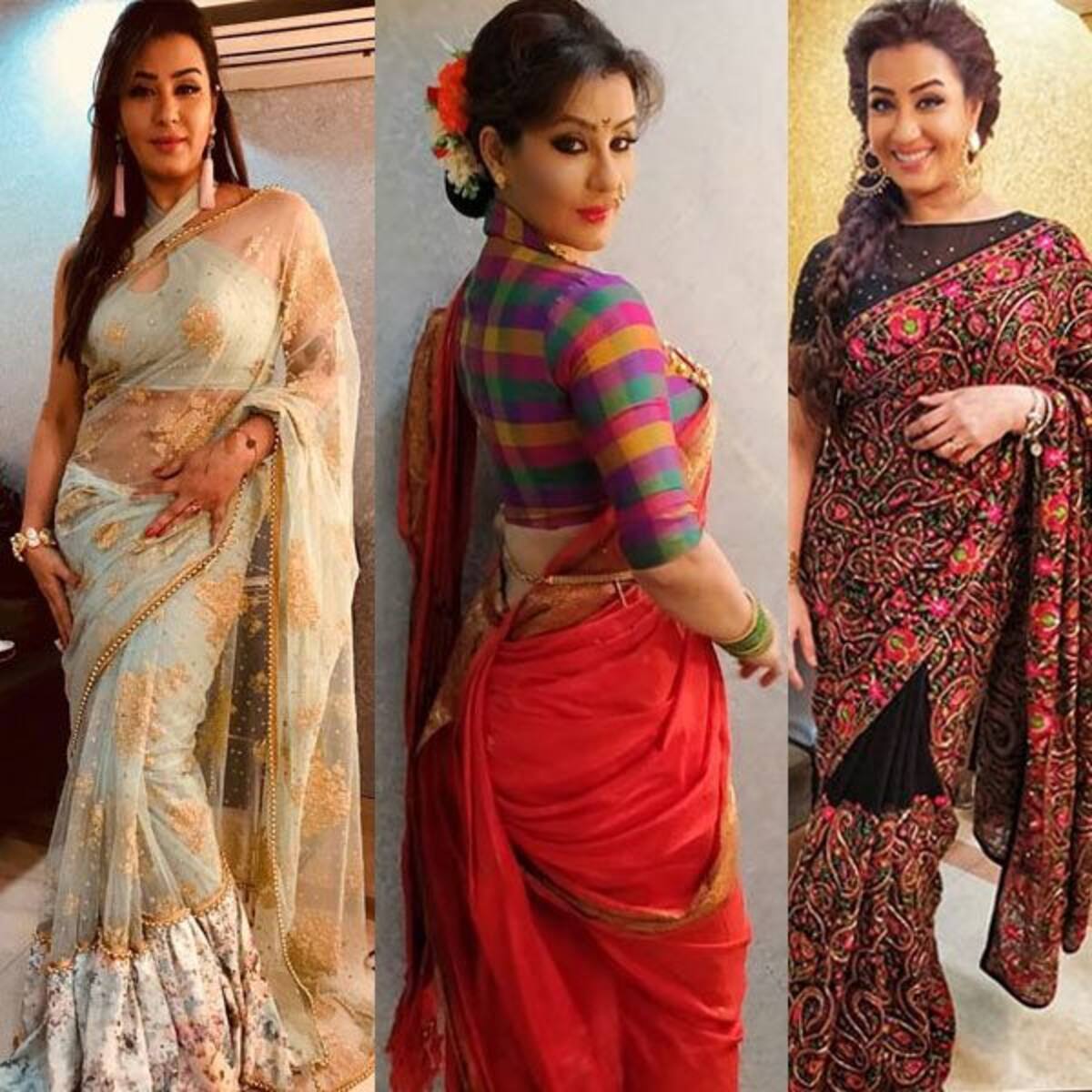 Dhan Dhana Dhan S Shilpa Shinde Flaunts Saree In The Most Sexiest Ways Possible Bollywood News Gossip Movie Reviews Trailers Videos At Bollywoodlife Com Shilpa shinde is the bhabi of bigg boss 11! dhan dhana dhan s shilpa shinde flaunts
