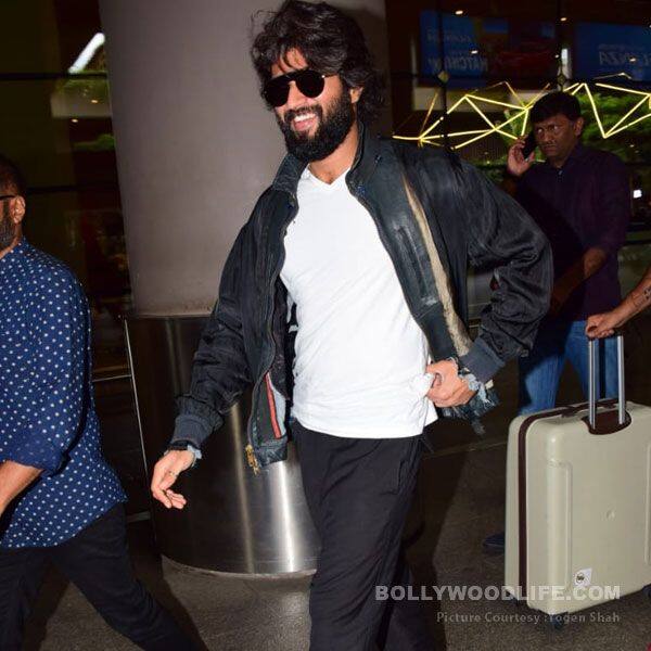 Arjun Reddy Star Vijay Deverakonda Makes A Trendy Arrival At Mumbai Airport 