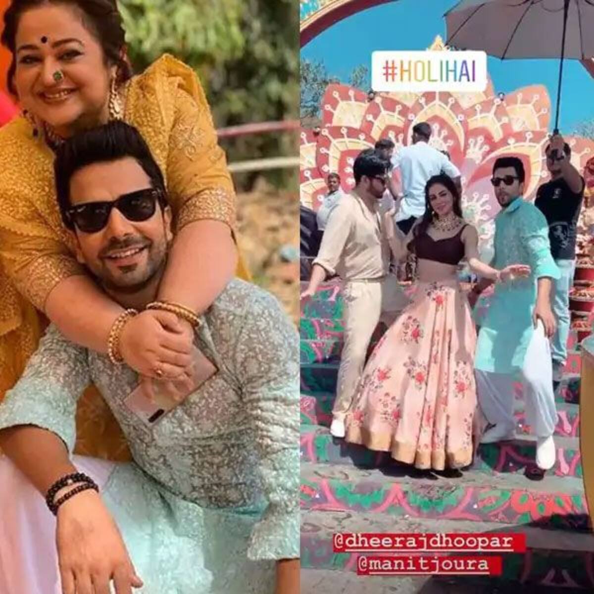 Kundali Bhagya Shraddha Arya And Dheeraj Dhoopar Celebrate Holi With The Whole Cast Of The Show With shraddha arya, dheeraj dhoopar, manit joura. kundali bhagya shraddha arya and