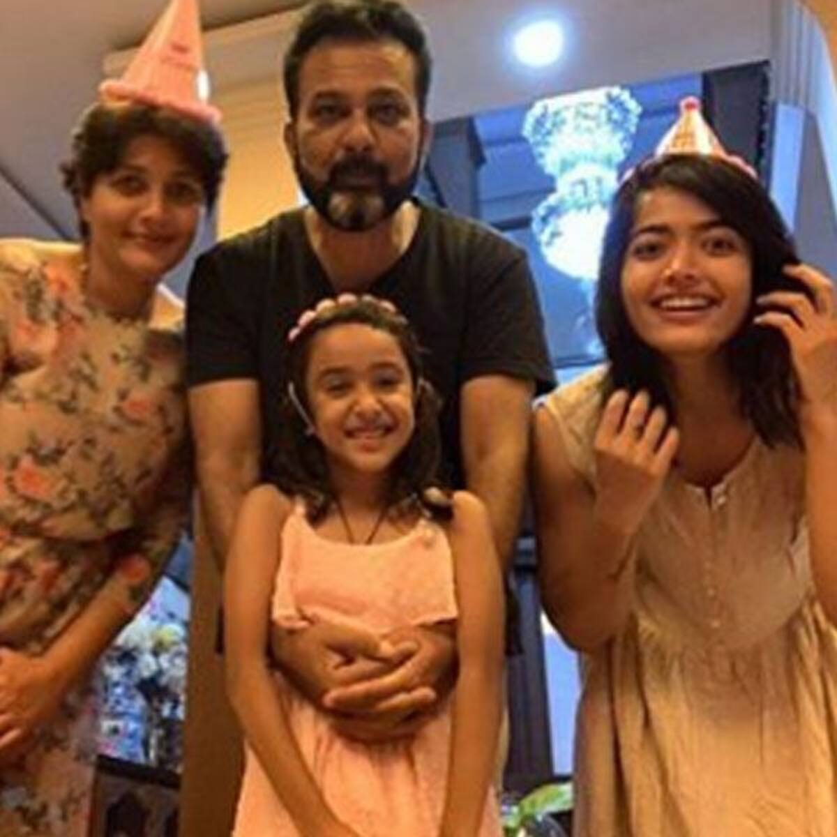 Rashmika Mandanna Celebrates Sister Shiman Mandanna S Birthday And Makes It A Perfect Family Party Her flawless skin shows the amount of care that goes into maintaining it. rashmika mandanna celebrates sister
