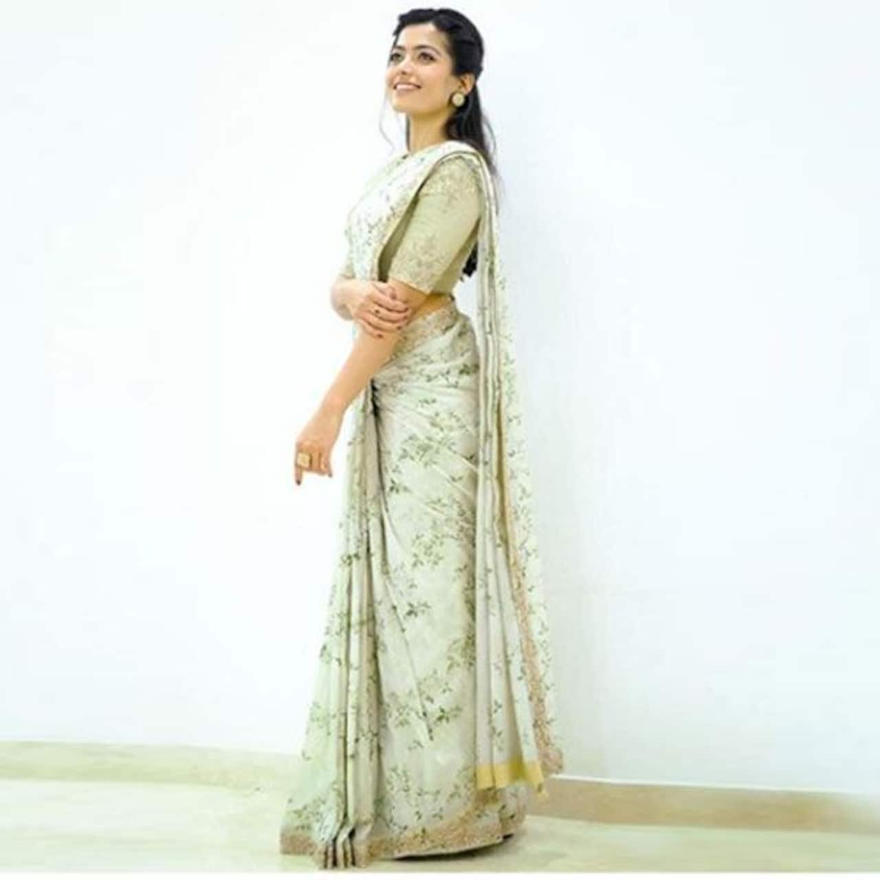 Rashmika Mandanna looks ethereal in saree and THESE pics are proof